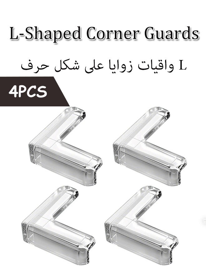 Aimayapet Table Corner Protectors for Baby,Corner Guards, Baby Proofing Corner Covers Protectors, Clear Furniture Corner Guards,Baby Proof Bumper,Cushion to Cover Sharp Furniture,Table Edges Protector,L Shape Corner Bump,Baby Safety Corner Protectors, No Smelling Corner Guards,Safe BPA Material Table Corner Guards（4pcs） - Image 1